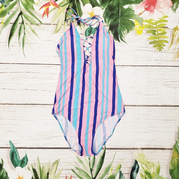 Emme Jordan Lace Up One Piece XL - Picture 1 of 8